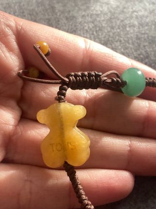 Pulsera Tous Oso y Piedras Naturales ajustable