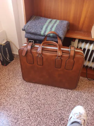 Maleta Vintage Marrón Cuero