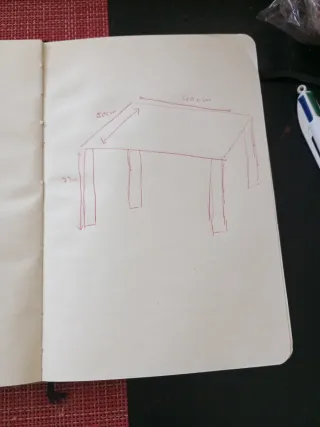 Mesa extensible madera blanca