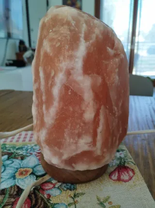 Lampada di sale rosa