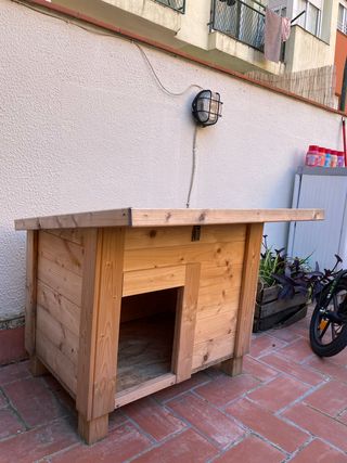 Caseta Perro Madera S/M - Como Nueva