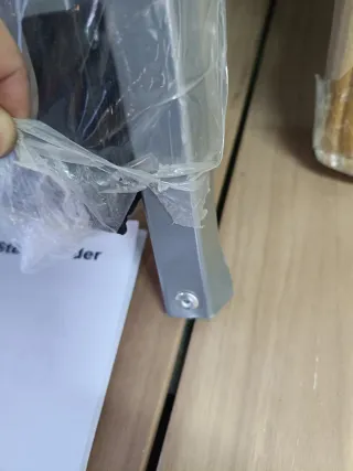 SONGMICS Escalera de Tijera con 4 Peldaños, Gris