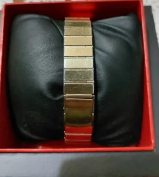 Orologio Seiko Quartz Tank Watch Men Oro Gold.