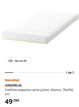 Cama (una o dos) IKEA Sniglar 170x60 + Colchón