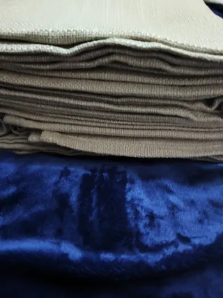 Mantel de lino beige