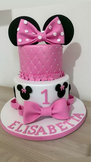 Torta scenografica Minnie Mouse 1 anno