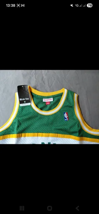 Camiseta Seattle Sonics 40 Mitchell & Ness