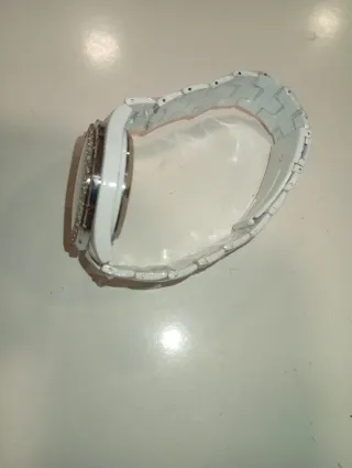 Relógio C&C Senhora Branco e Prateado