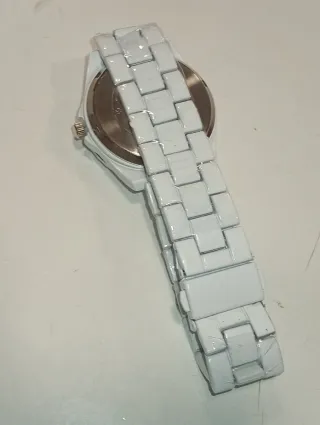 Relógio C&C Senhora Branco e Prateado