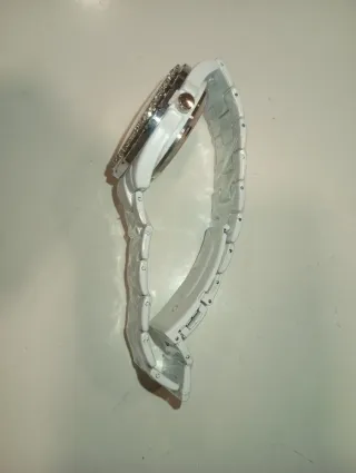 Relógio C&C Senhora Branco e Prateado