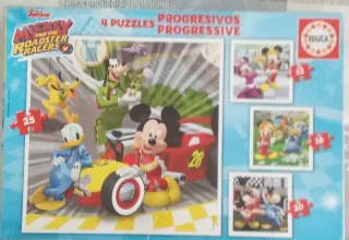 Puzzle Educa Mickey y sus Amigos 4 Puzzles