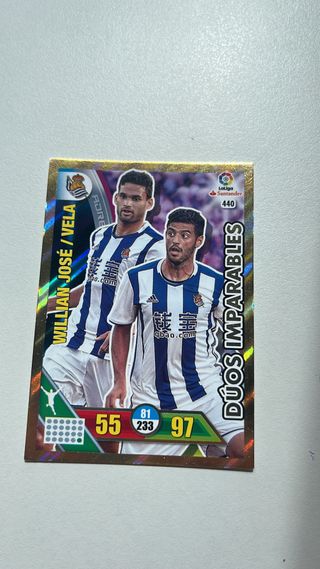 Cromo Dúos Imparables Willian José / Vela