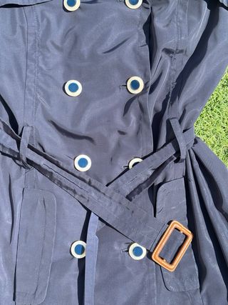 Gabardina Mango azul marino