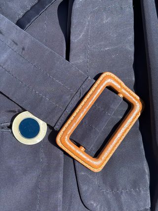 Gabardina Mango azul marino