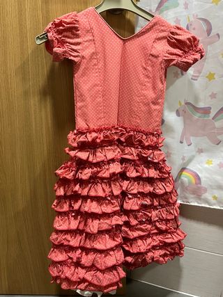 Traje Flamenca Niña Talla 3-4 Años