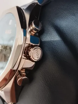 Reloj Hugo Boss original Cronógrafo verde cobre