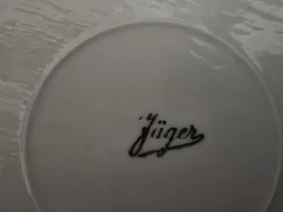 Taza y plato Jäger floral