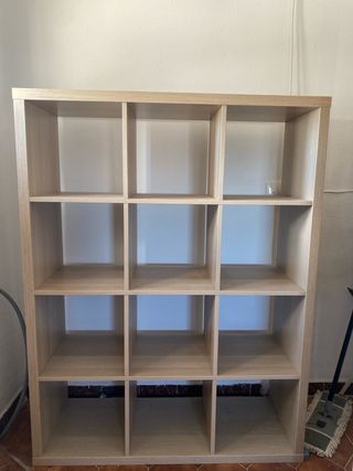 Estantería modular madera beige