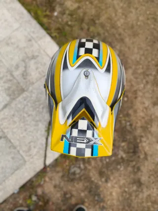 Capacete NEXX X60 Motocross Amarelo/Branco/Preto