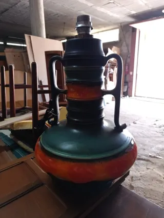 Lámpara Vintage W. Germany Cerámica fat lava
