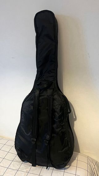 Guitarra Acústica Rochester Negra con funda