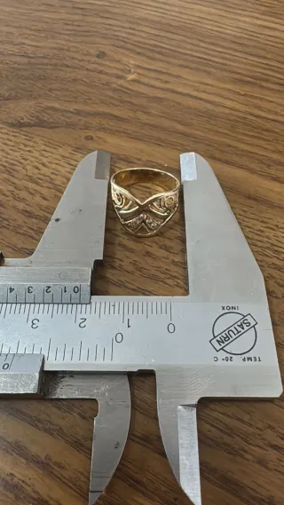 Anillo oro 14k 2.4gr
