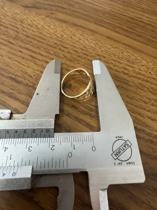 Anillo oro 14k 2.4gr