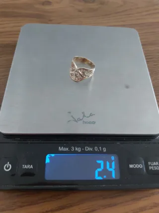 Anillo oro 14k 2.4gr