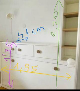 Cama abatible con almacenaje