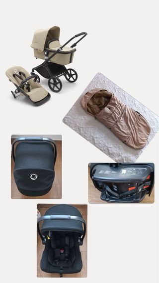 Bugaboo completo: Silla, Capazo y Saco