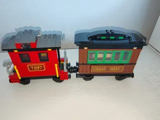 Lego Coppia Vagoni Treno Great West 7597 Toy story