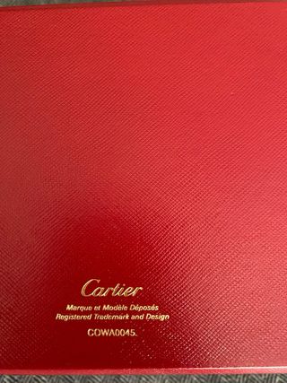 Caja de reloj Cartier original roja