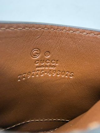 Tarjetero Gucci Beige y Marrón