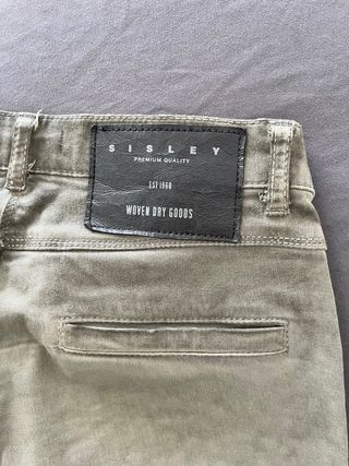 Pantalón cargo Sisley chica verde militar / oliva