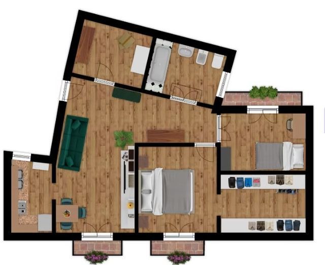 Apartamento luminoso reformado en venta en Poble S