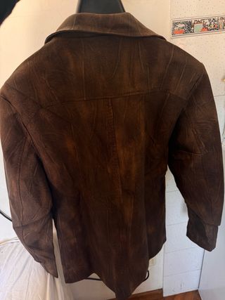 Blazer Uomo Ecopelle Marrone