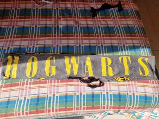 Sciarpa Hogwarts Grigia e Gialla