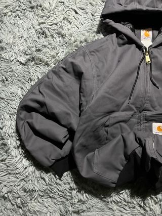 Chaqueta Carhartt Gris Hoodie Harrington Nueva M