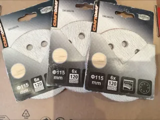Lijas circulares Craftomat Ø115mm Grano 120