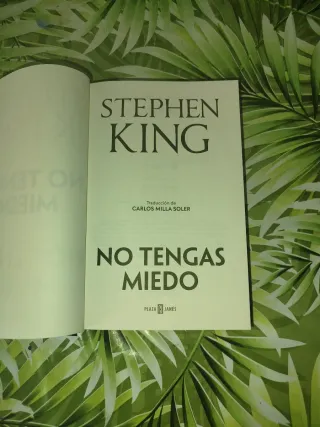 Libro Stephen King, no tengas miedo