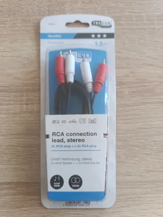 Cable RCA 1.5m Stereo Audio