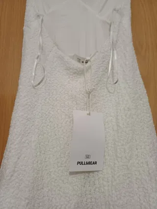 NUEVO! VESTIDO DE VERANO CORTO EN TEJIDO CON TEXTU