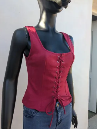 Corpiño Corsé Rojo Talla M Sin Usar
