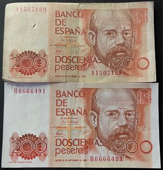 Gran lote 23 billetes antiguos España 1928–1980
