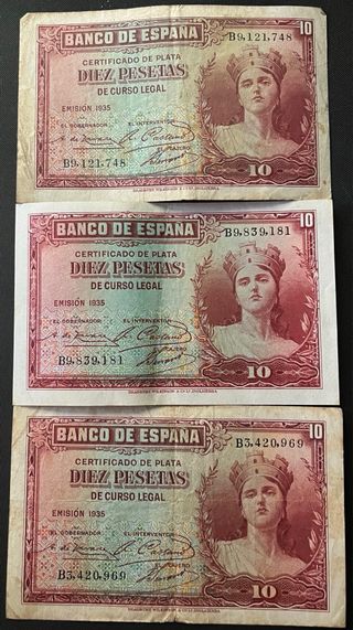 Gran lote 23 billetes antiguos España 1928–1980