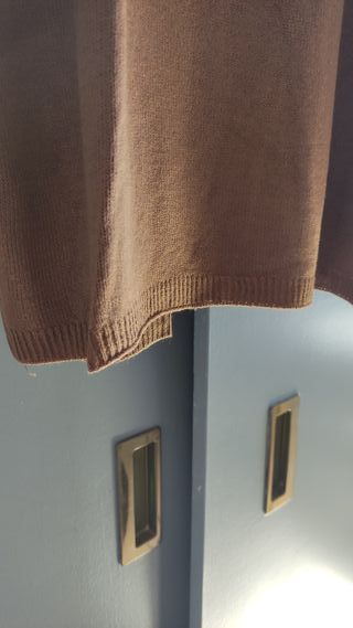 Jersey de punto fino camel