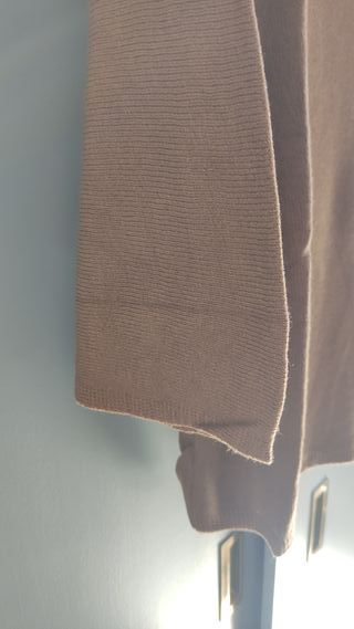 Jersey de punto fino camel