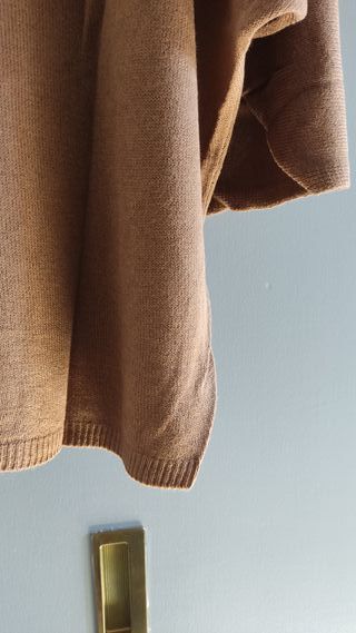 Jersey de punto fino camel