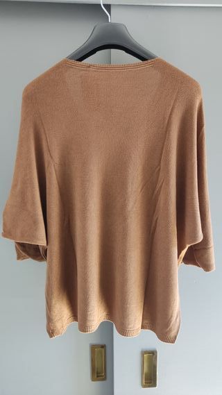 Jersey de punto fino camel