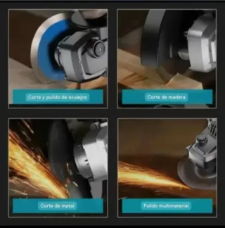 Amoladora Angular Inalámbrica (2 Baterías)